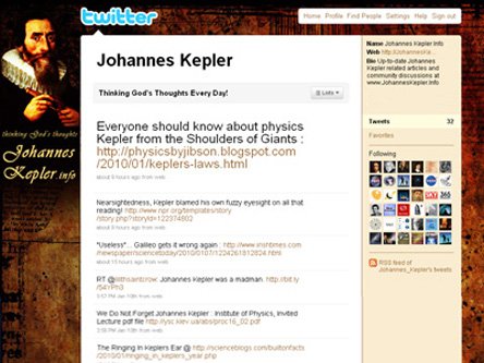 Johannes Kepler's Tweets